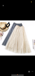 Star Tulle Skirt
This skirt has the option to be fringed and bordered.