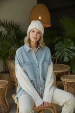 Load image into Gallery viewer, Jean &amp; Knit Jacket