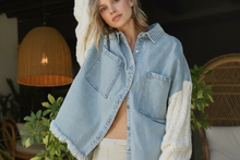 Load image into Gallery viewer, Jean &amp; Knit Jacket