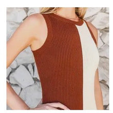 Load image into Gallery viewer, Two Toned Knit Dress