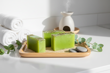 Load image into Gallery viewer, Aloe Mint Herbal Bar Soap
